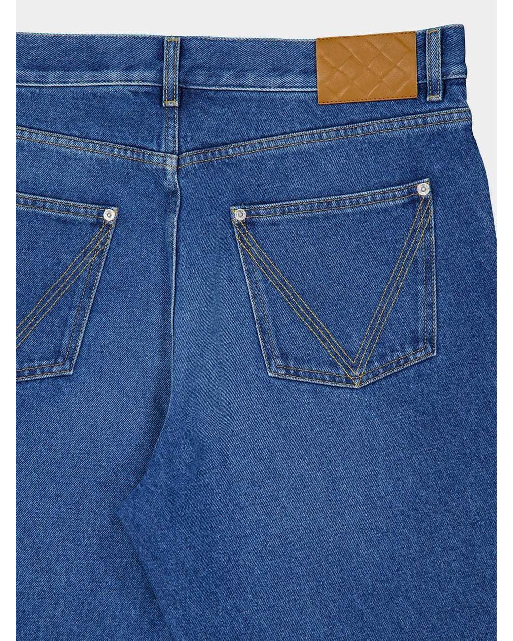Bottega Veneta Blue Straight Leg Jeans for men