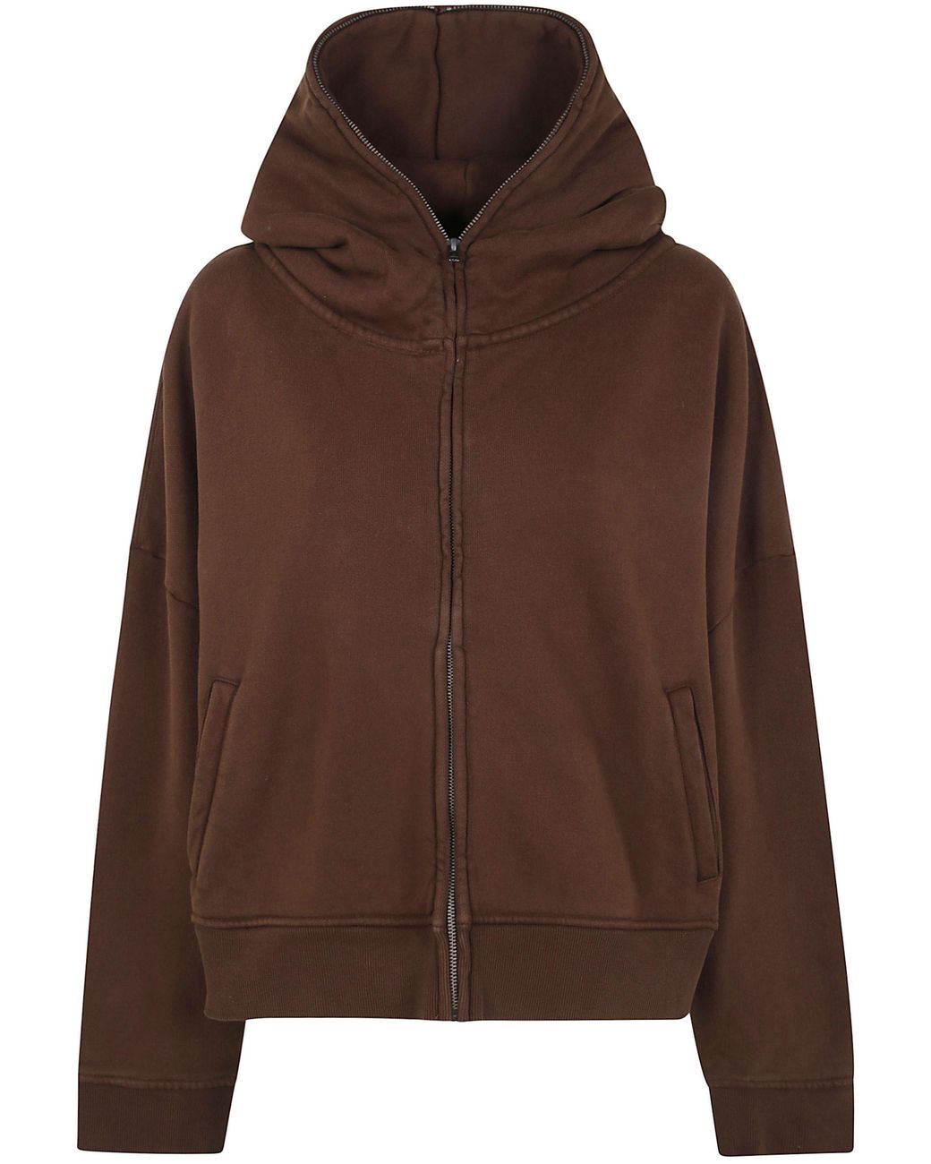 Entire studios Brown Zip-Fastening Hoodie