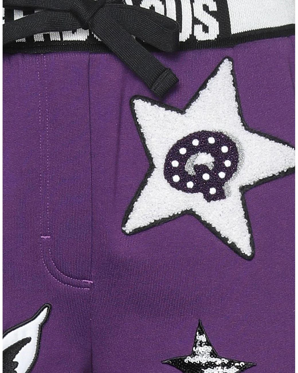 Dolce & Gabbana Purple Colored Suede Trousers