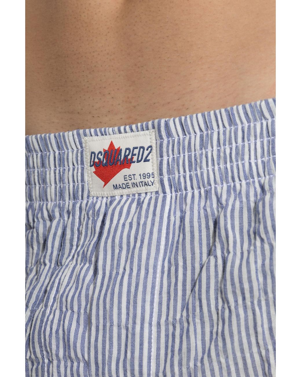 DSquared² Blue Striped Underwear for men