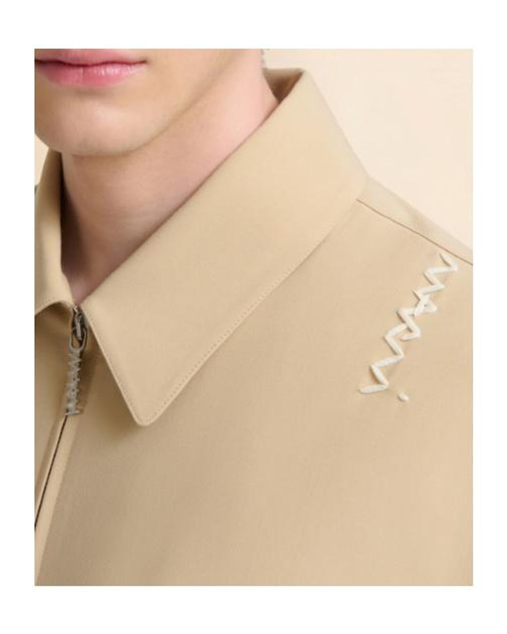 Marni Natural Logo Embroidered Jacket for men