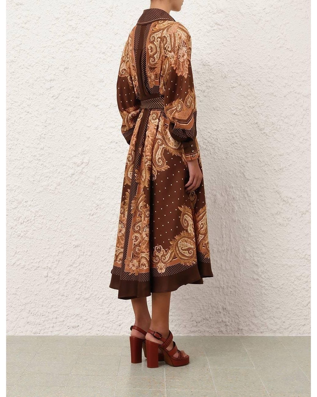 Zimmermann Brown Luna Shirt Dress