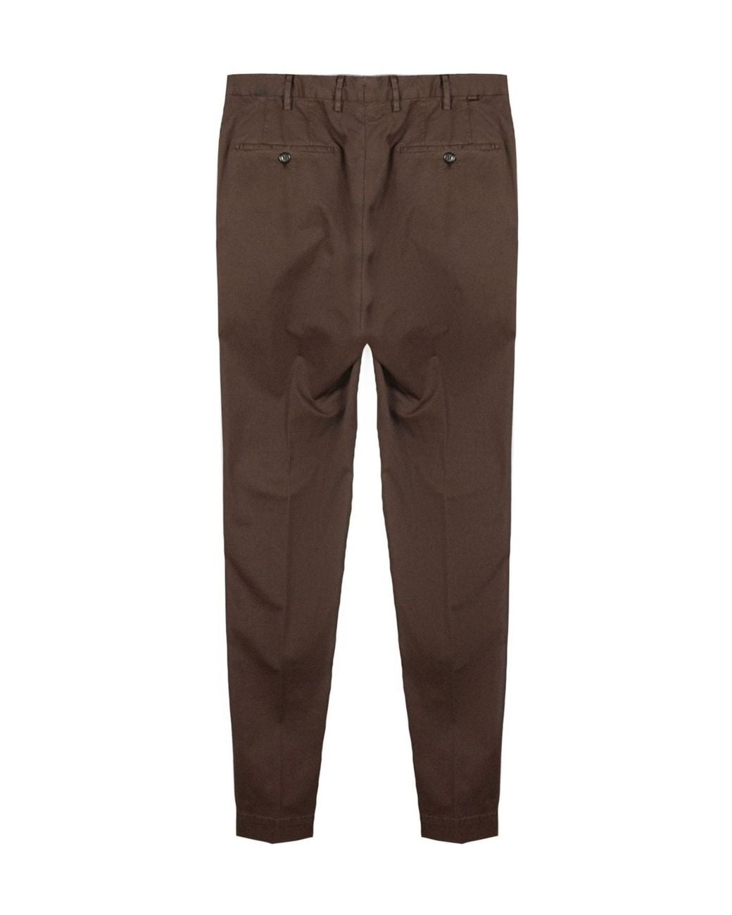 Incotex Brown Pleated Regular-Fit Pants for men