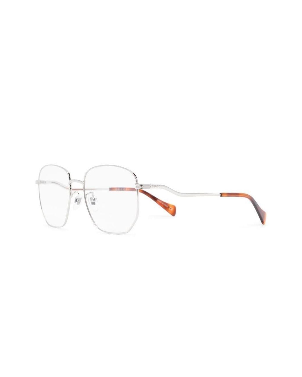 Gucci Natural Eyewear Square Frame Glasses