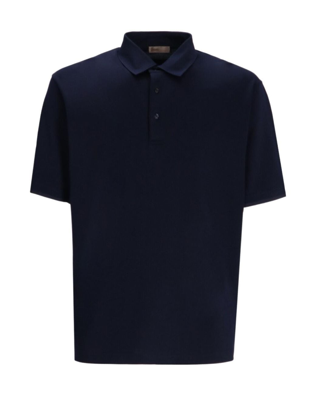Herno Blue Cotton Polo Shirt for men