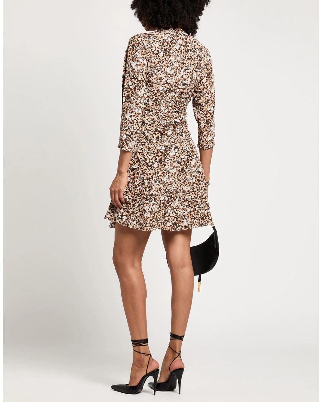 Isabel Marant Natural Mini Dress Silk, Elastane