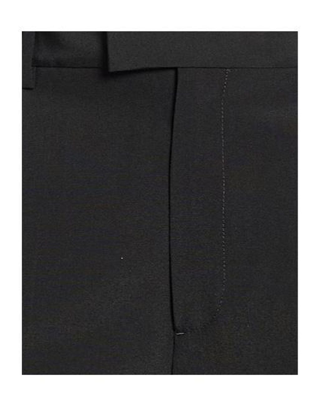 MM6 by Maison Margiela Black Solidcolor Straightleg Trousers