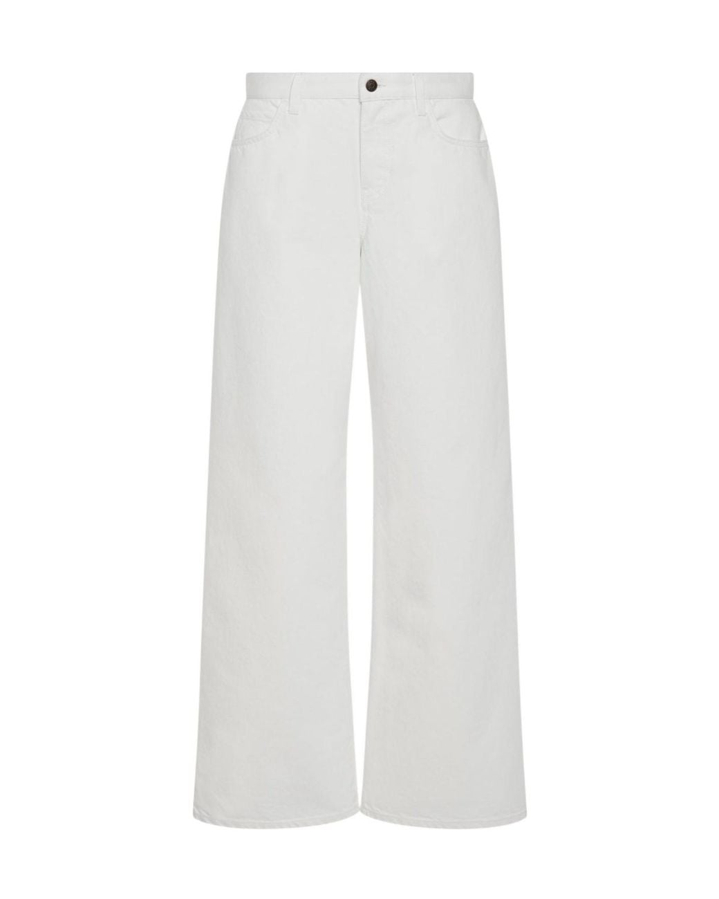 The Row White Eglitta Cotton Jeans