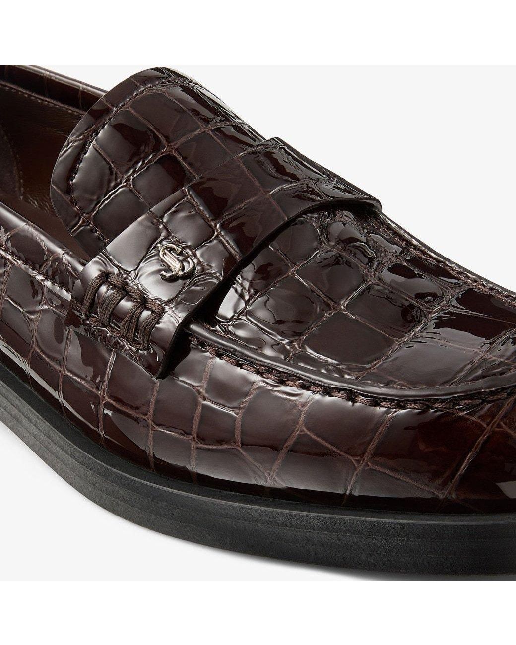 Jimmy Choo Brown Ivy Loafers
