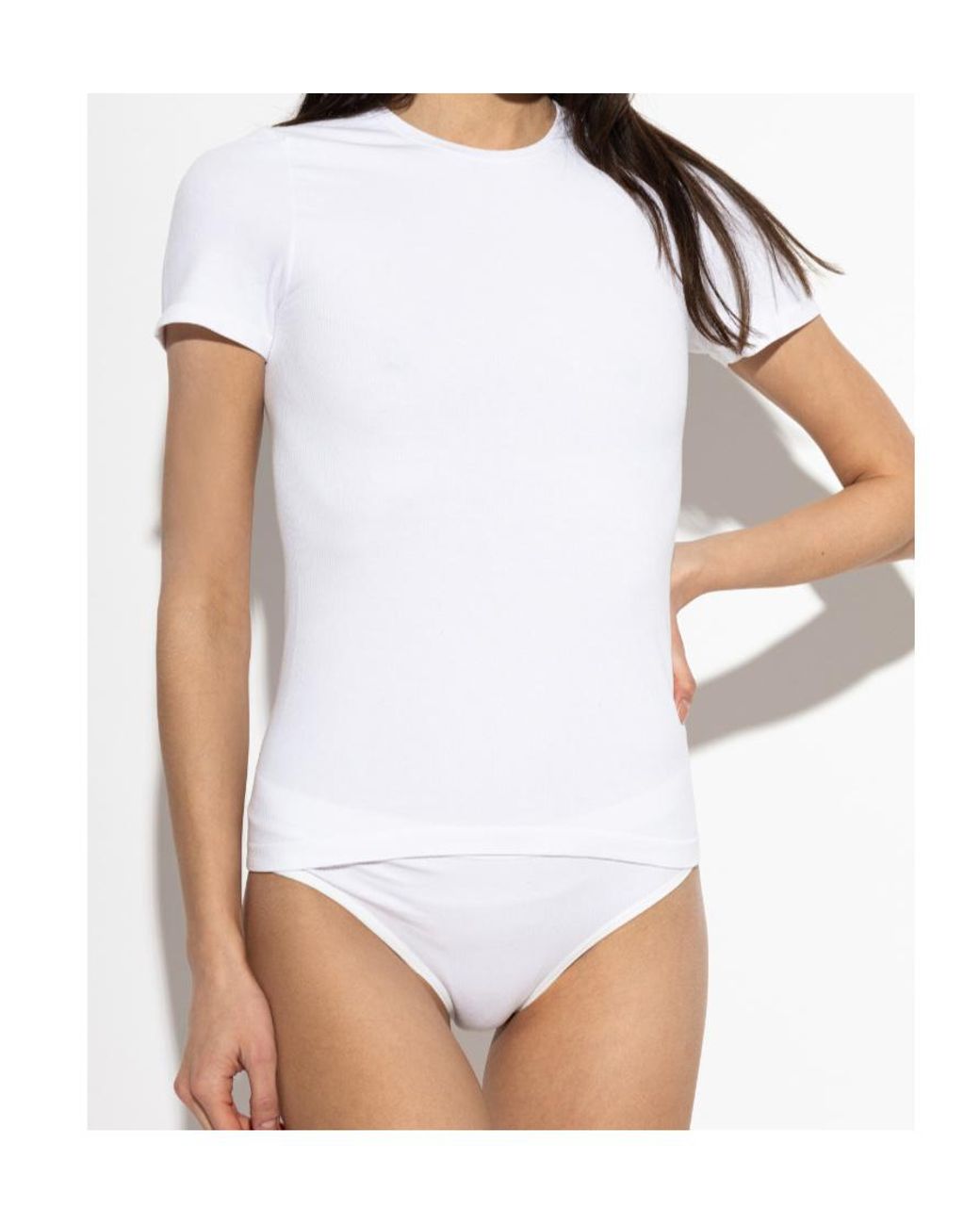 MM6 by Maison Margiela White Crew-Neck T-Shirt
