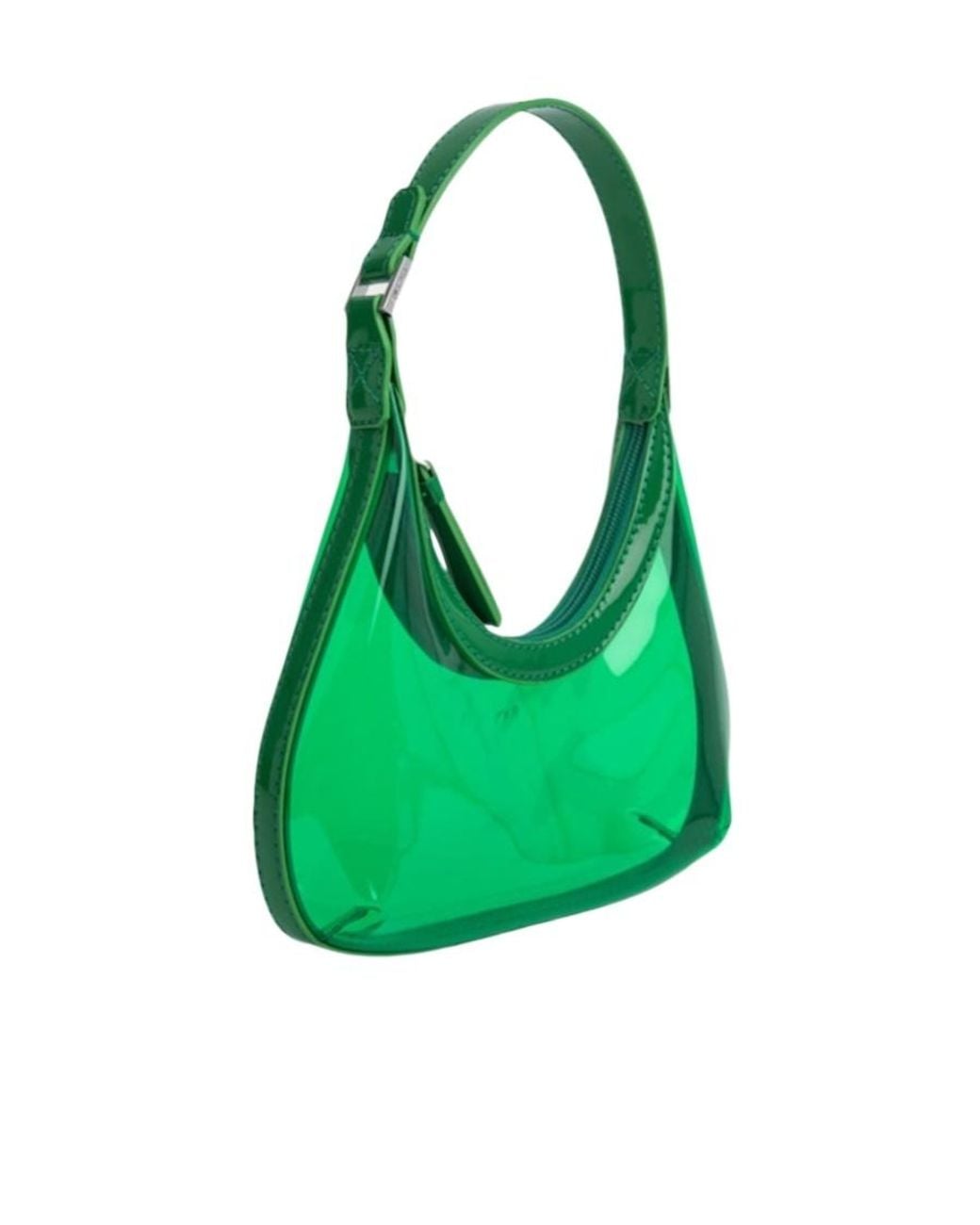 By Far Green Zipper Handbag