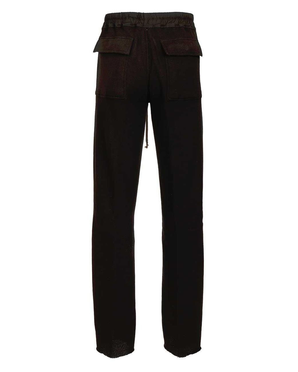 Rick Owens Black Dietrich Drawstring Pants for men