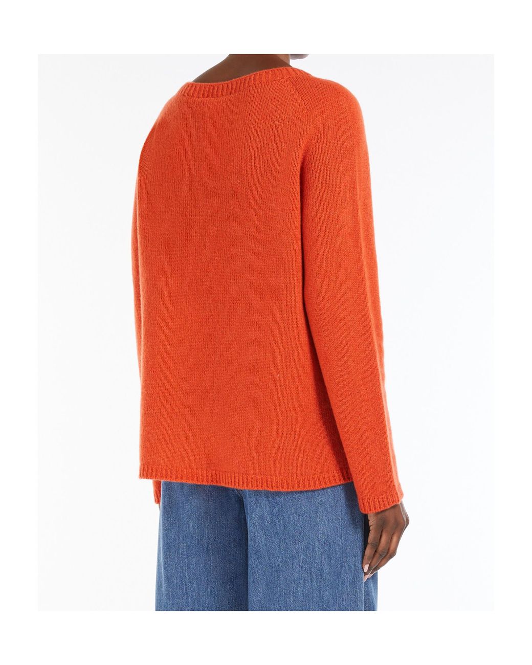 Max Mara Red Wool And Cashmere Jumper