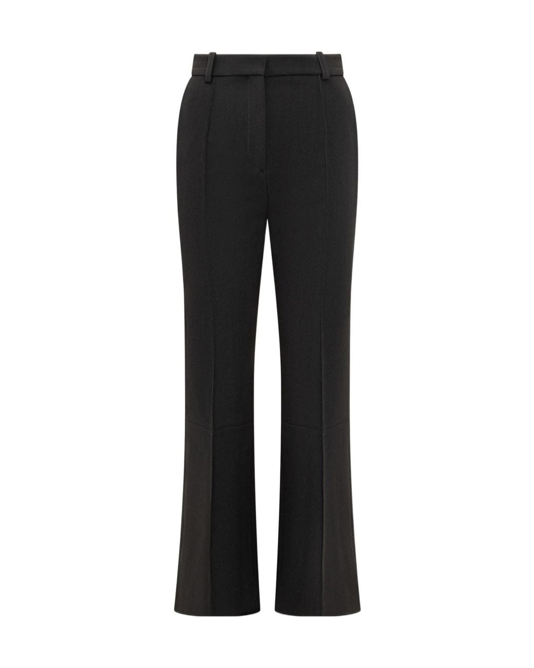 Victoria Beckham Black Belt-Loop Casual Pants