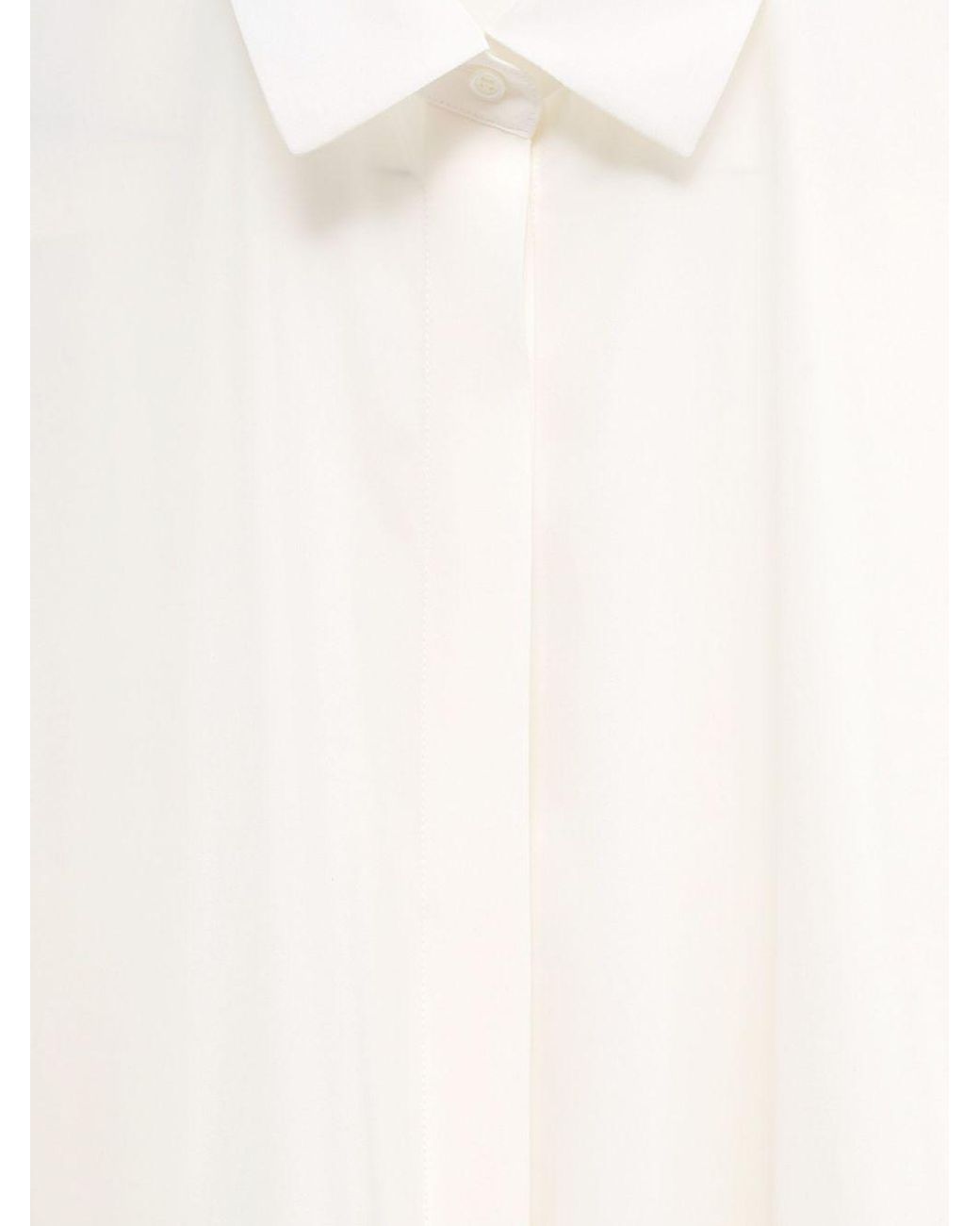 Loewe White Long-Sleeved Buttoned Shirt