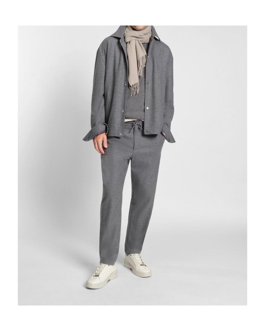 Boss Gray Long Sleeve Casual Jacket for men