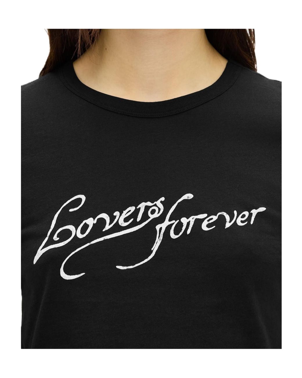 Ann Demeulemeester Black Floor Micro T-Shirt