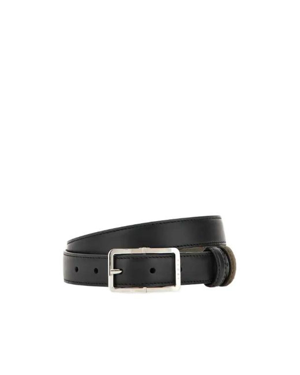 Hogan White Buckle-Fastening Belt