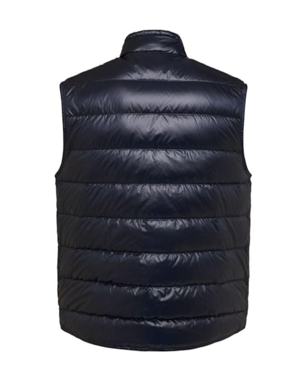 Moncler Blue Quilted Nylon Down Vest for men