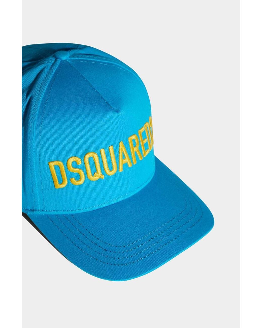 DSquared² Blue Logo-Embroidered Curved Peak Baseball Cap for men