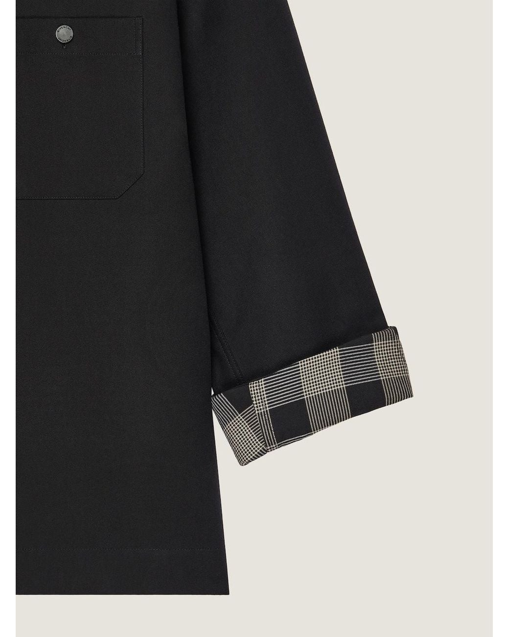 Givenchy Black Couture Seam Overshirt for men