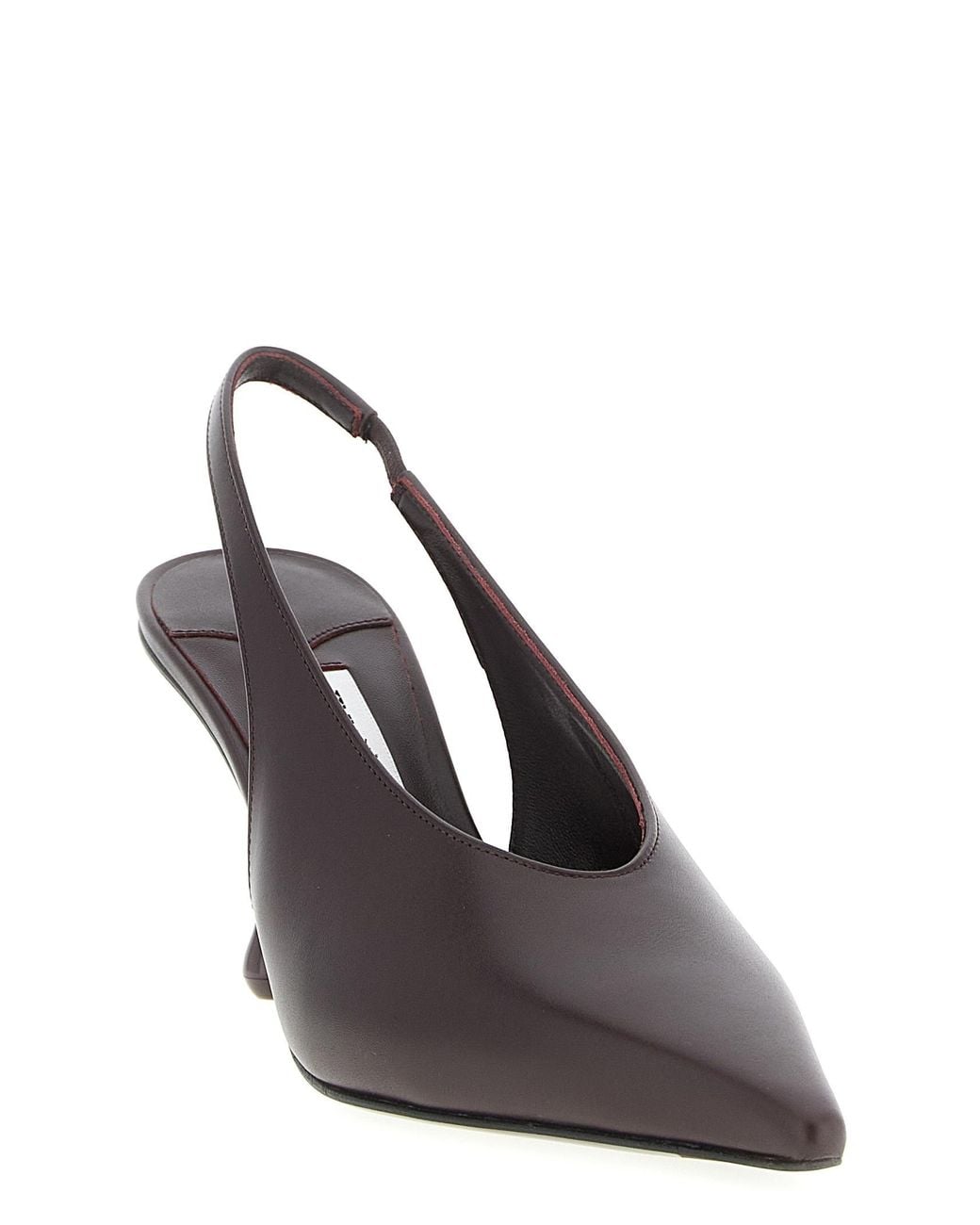 Jimmy Choo Brown Isa 80 Slingback Pointed-Toe Pumps
