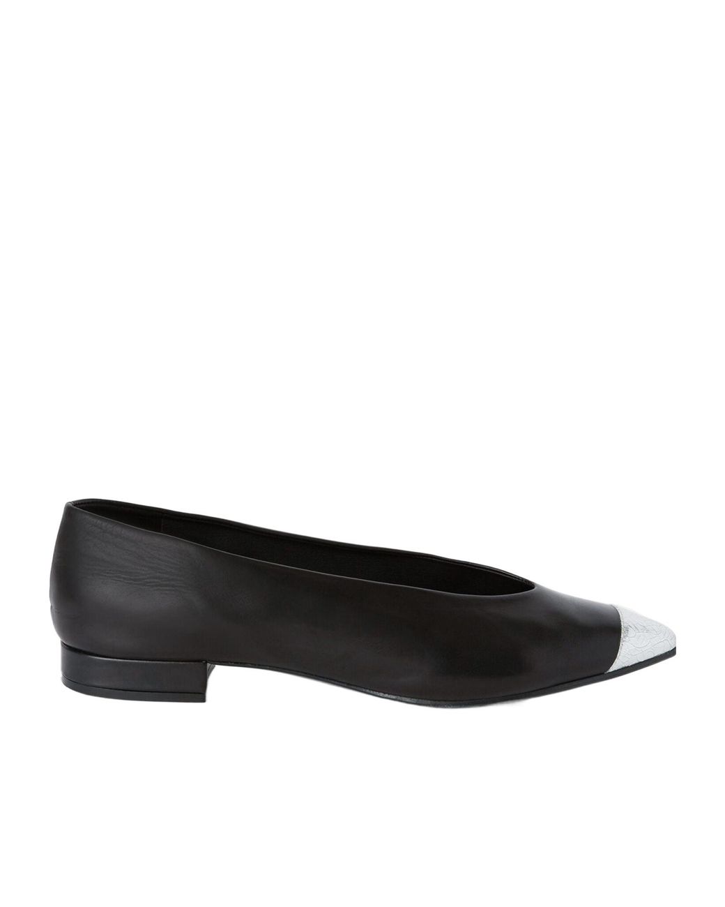 Loro Piana Black Rebecca Stitched Ballet Shoes