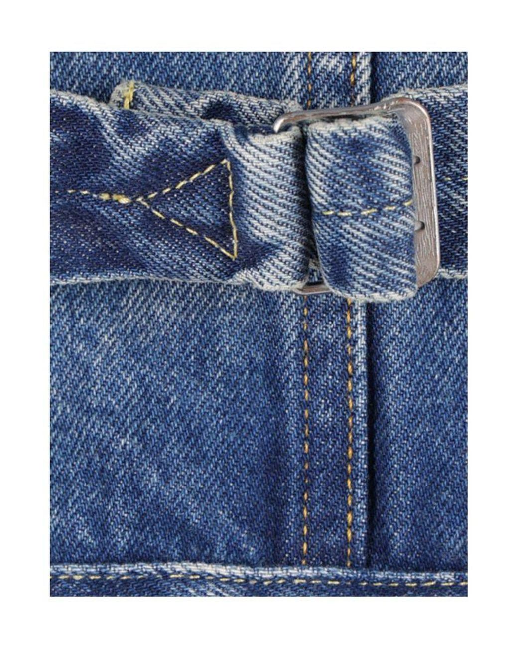 Sacai Blue Long-Sleeve Denim Jacket for men