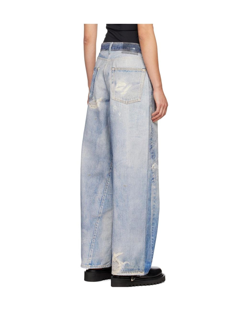 Our Legacy Blue Full Cut High-Rise Wide-Leg Jeans