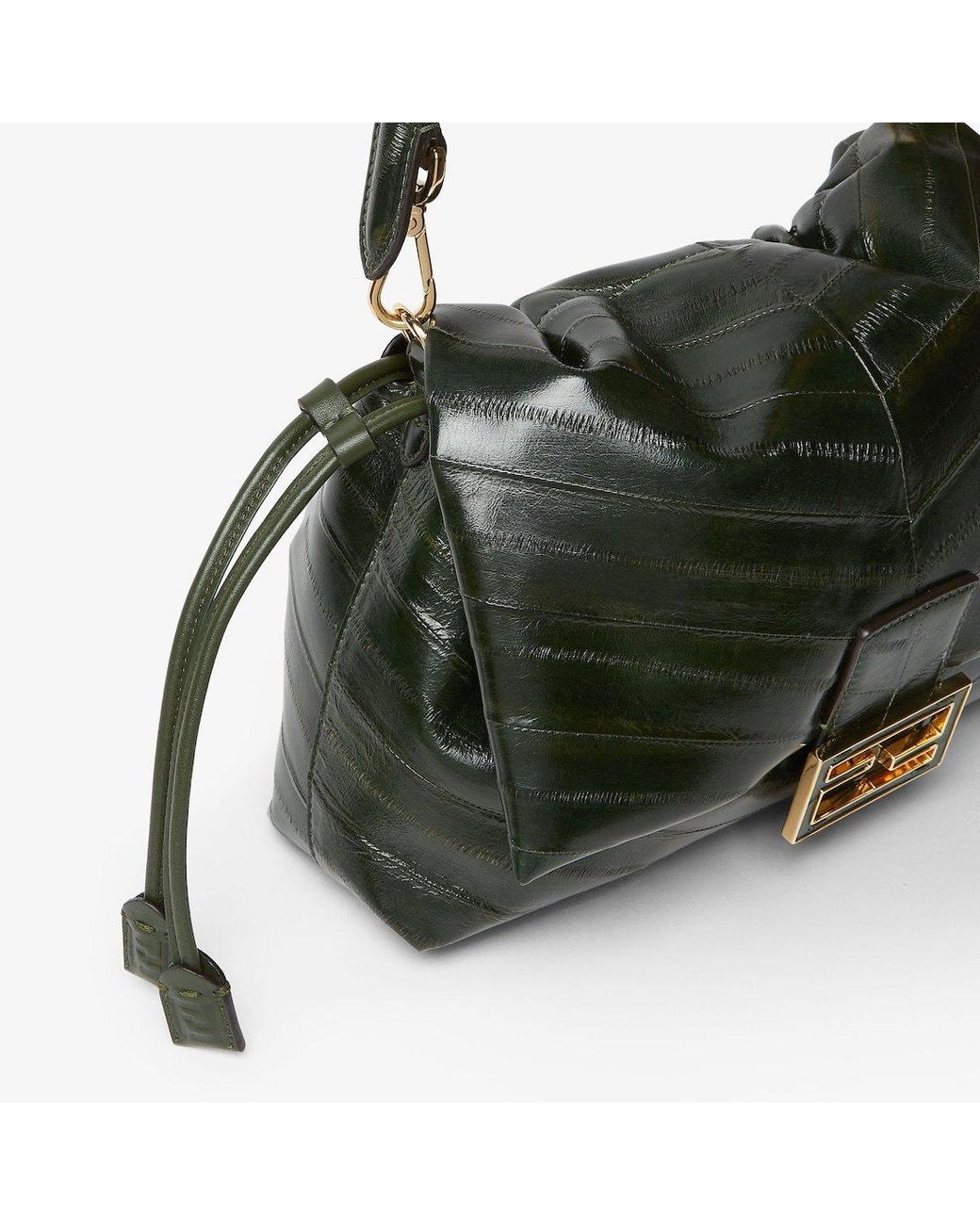Fendi Black Mamma Baguette Medium Tote Bag