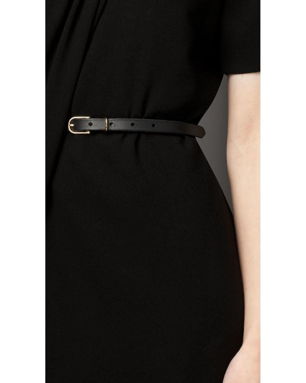 Burberry Black Round-Neck Dress