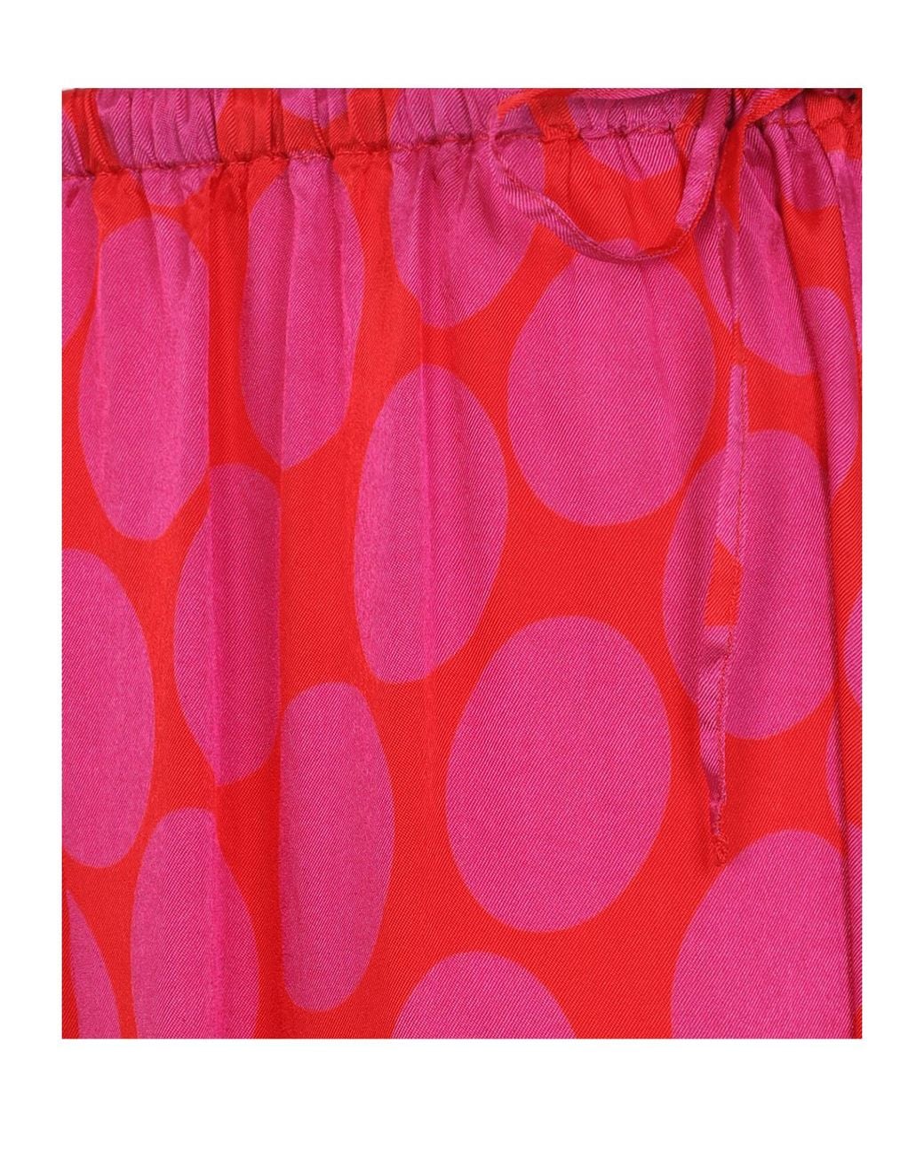 Dries Van Noten Pink Samila Polka-Dot Midi Skirt
