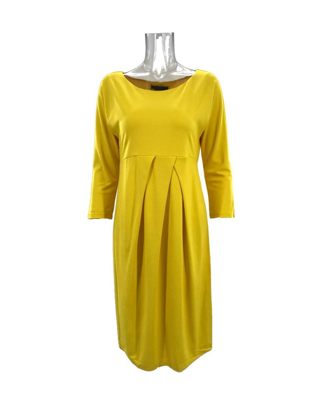 Weekend by Maxmara Yellow Pleated Dress
