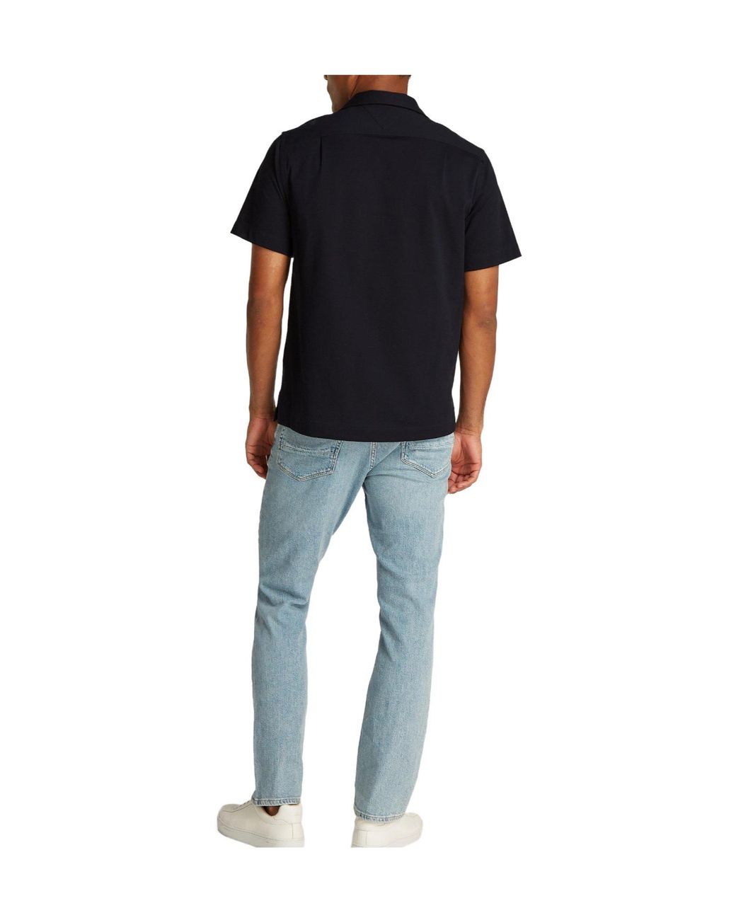 Tommy Hilfiger Blue Campcollar Shortsleeve Shirt for men
