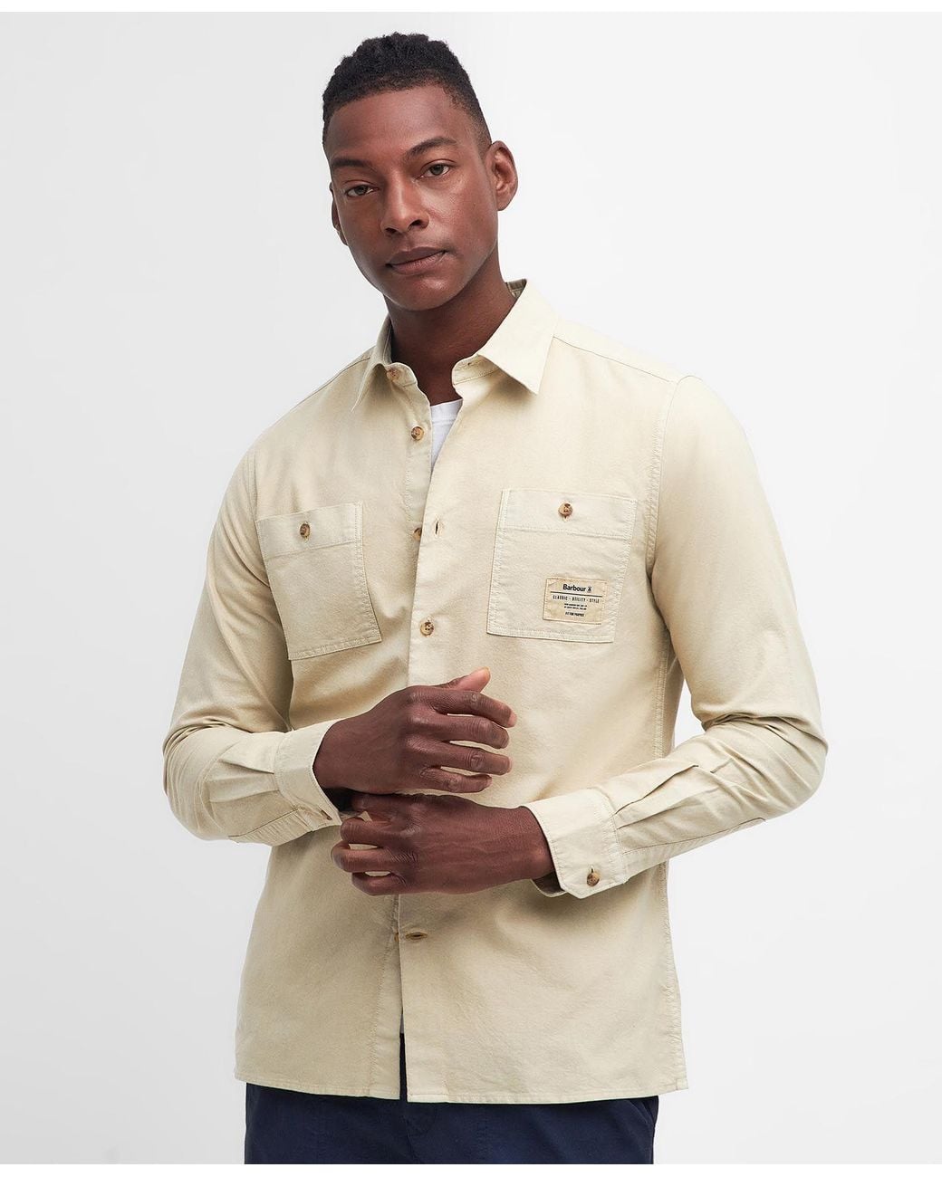 Barbour Natural Long-Sleeved Shirt for men