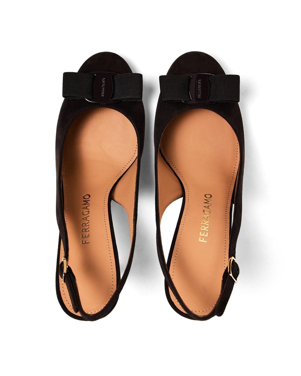 Ferragamo Black Slingbacks