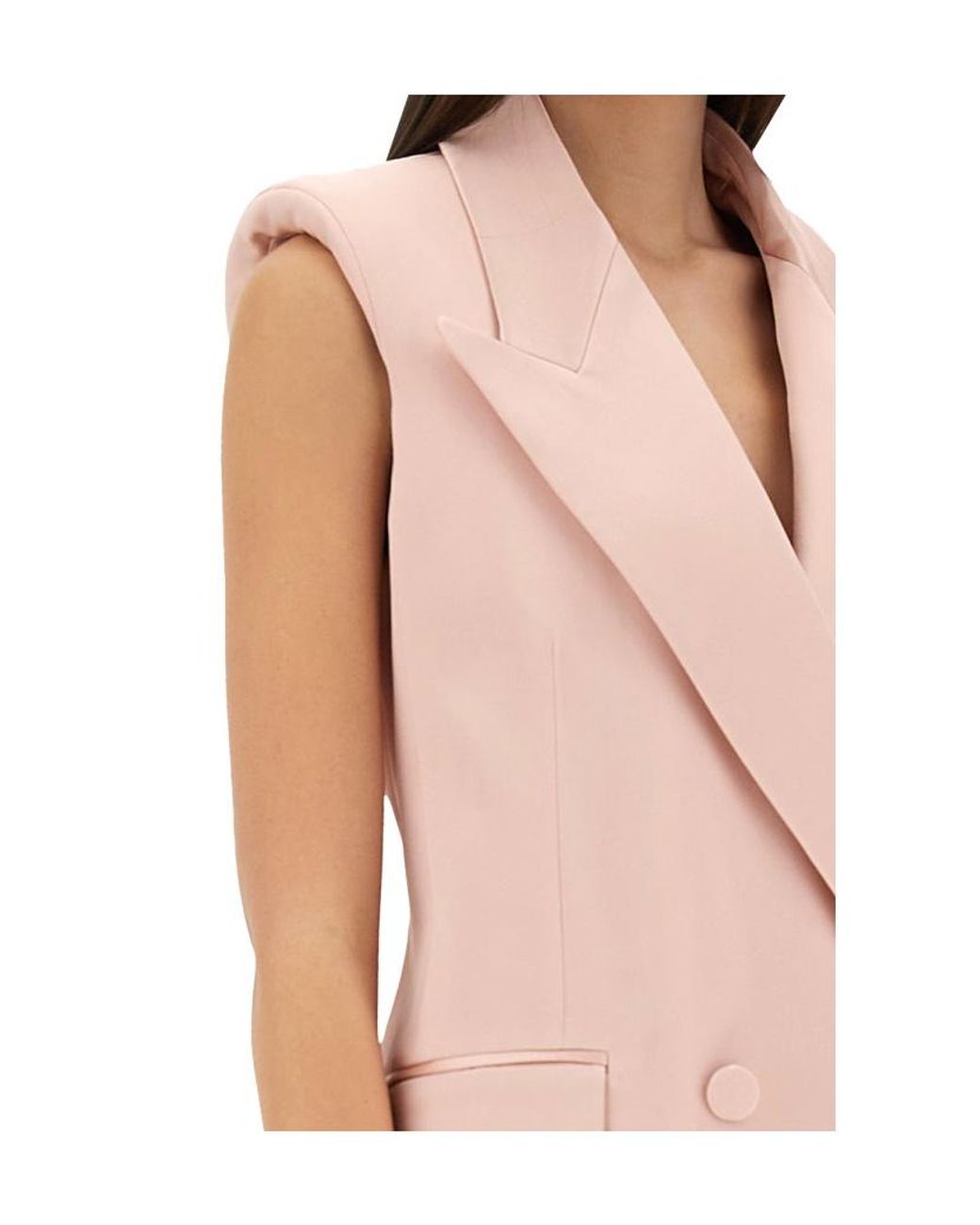 Nina Ricci Pink Double Breasted Vest Jacket