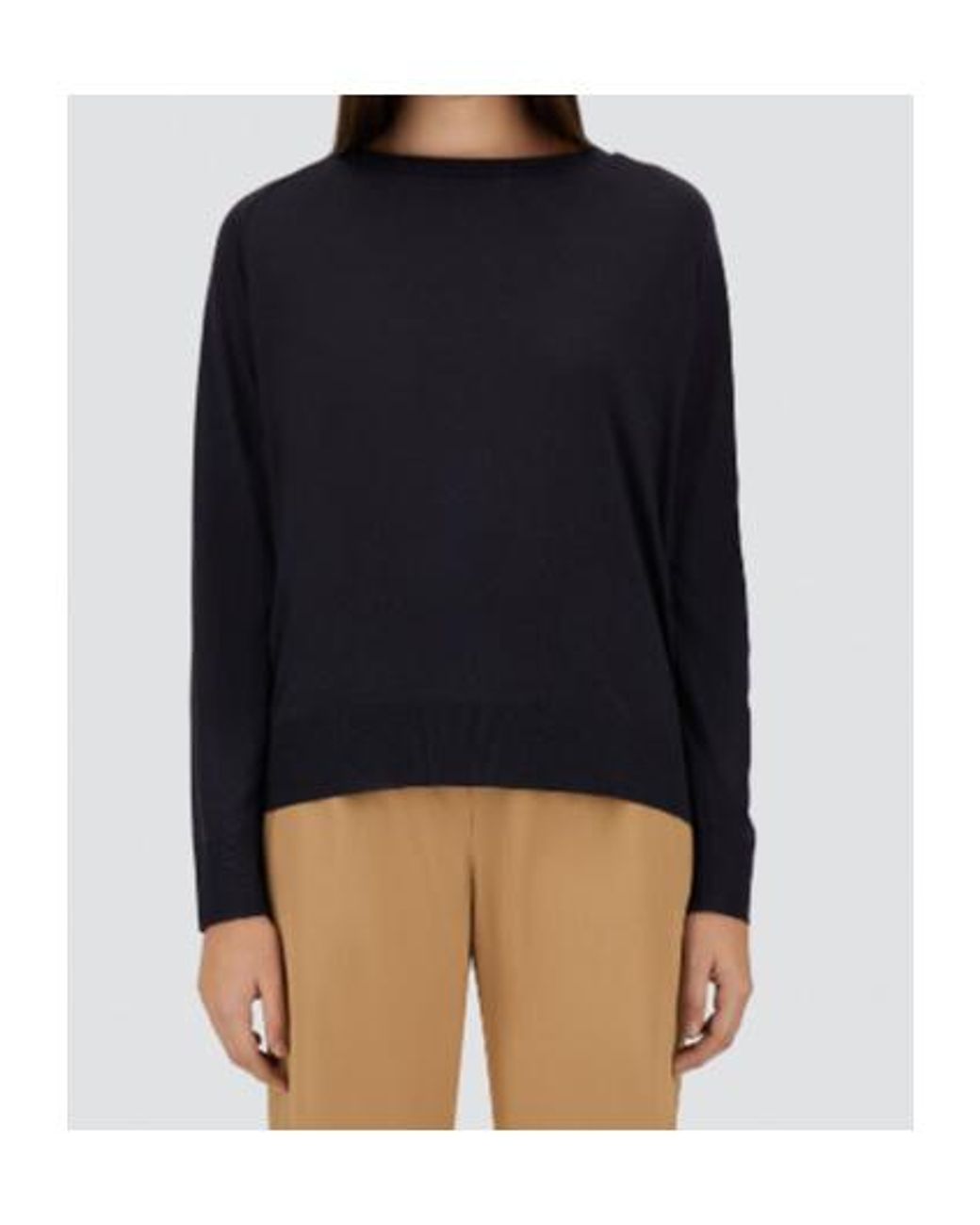 Herno Blue Crewneck Ribbed T-Shirt