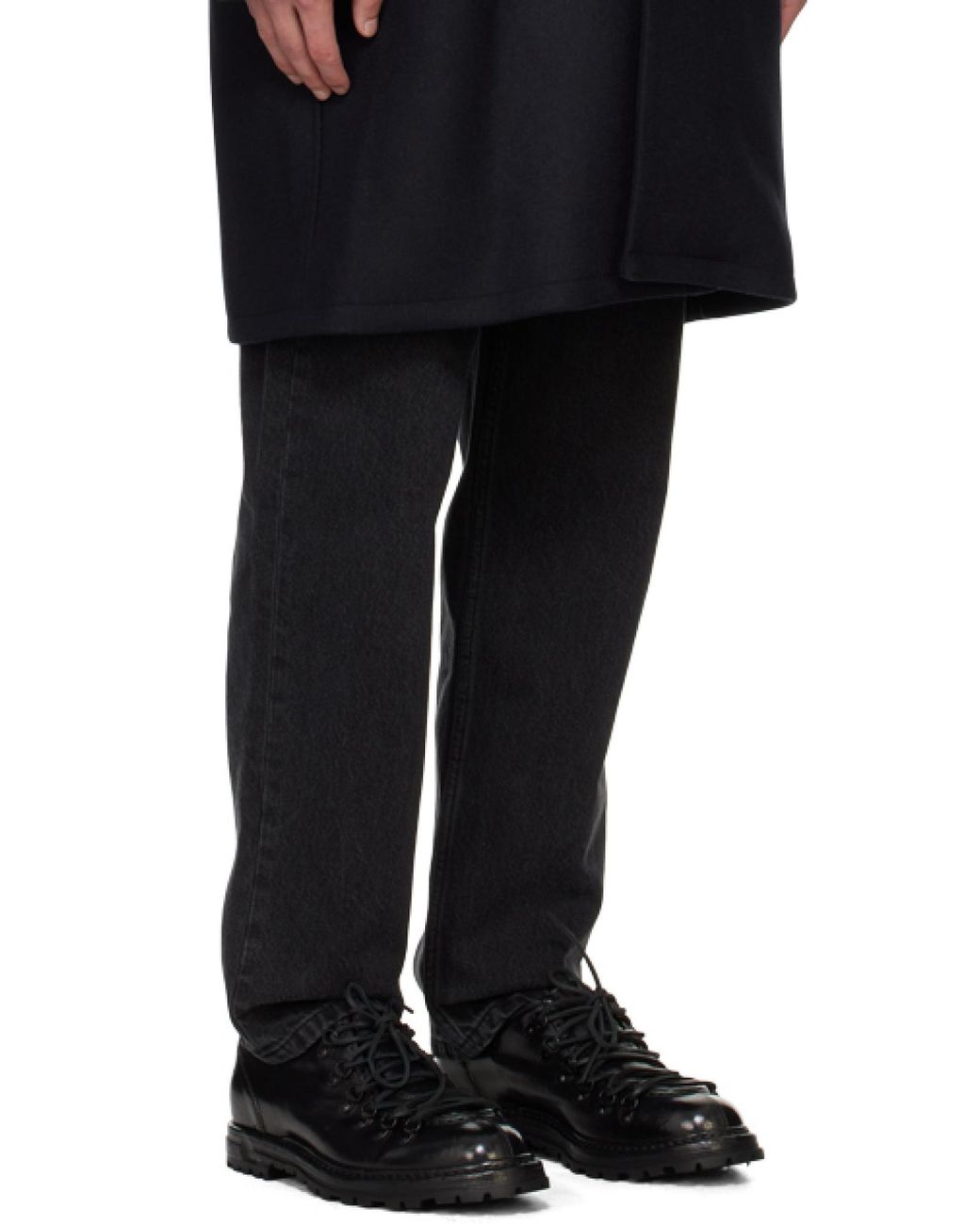A.P.C. Blue Boxy Single-Breasted Coat for men
