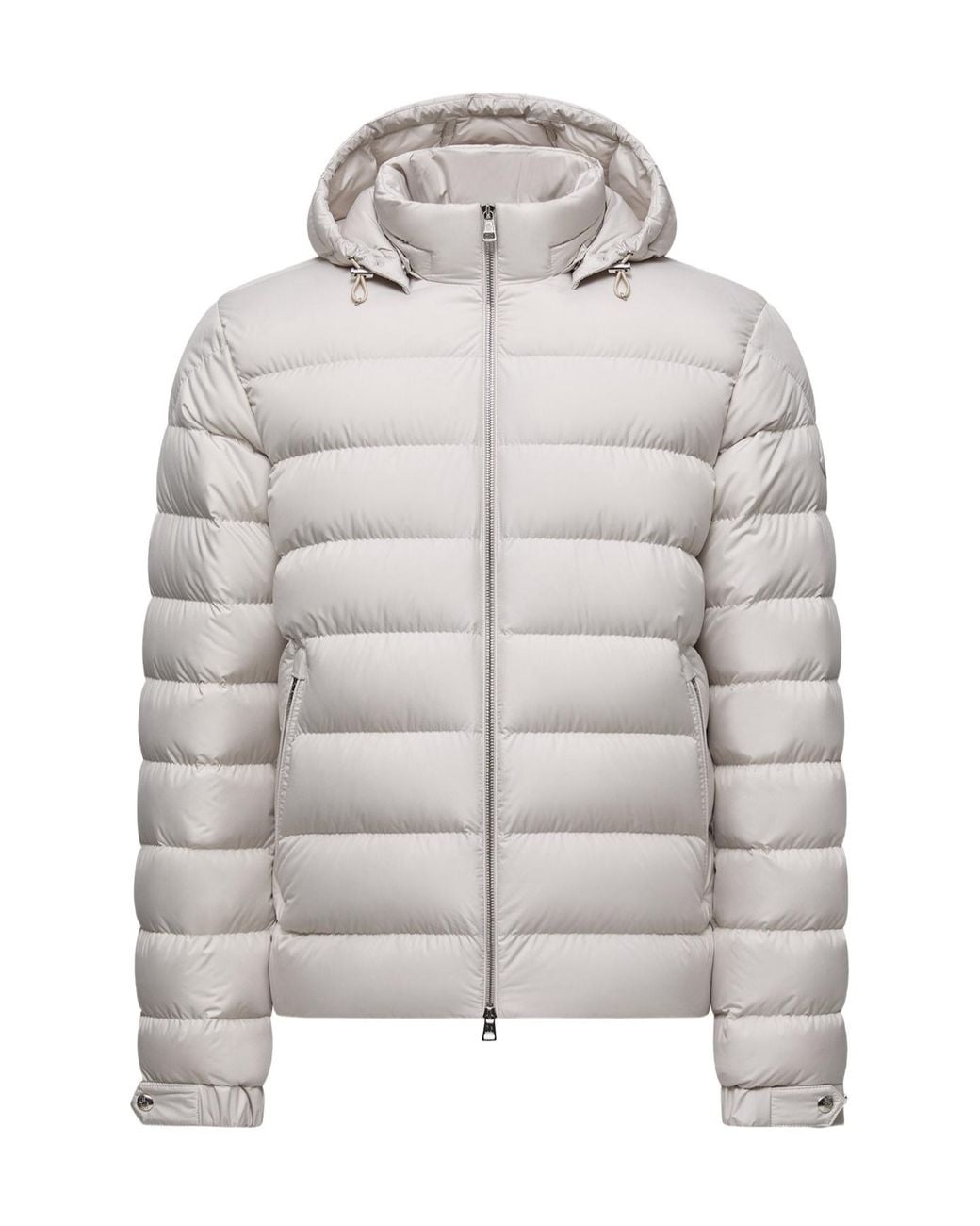 Moncler Gray Arneb Hooded Short Padded Jacket for men