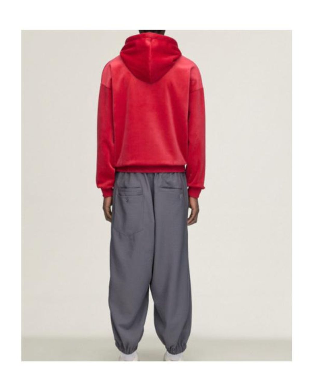 Y-3 Red Logo Fleece Hoodie for men