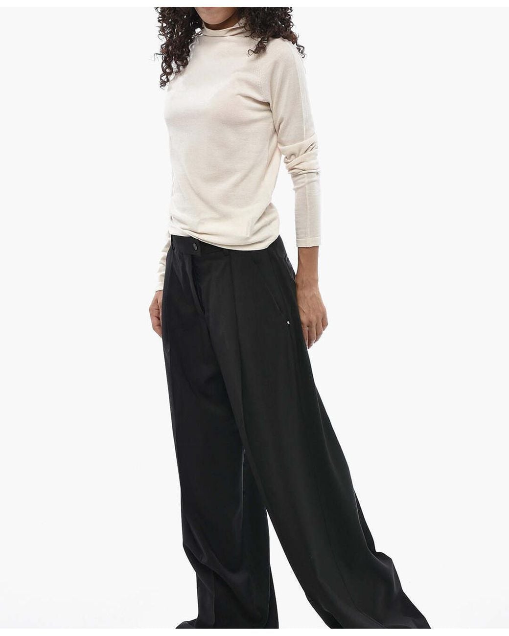 Max Mara Black Vela High-Rise Trousers
