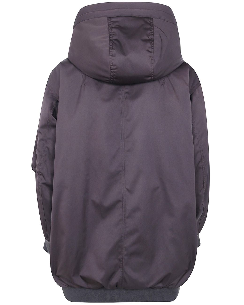 Aspesi Purple Drawstring Hooded Jacket