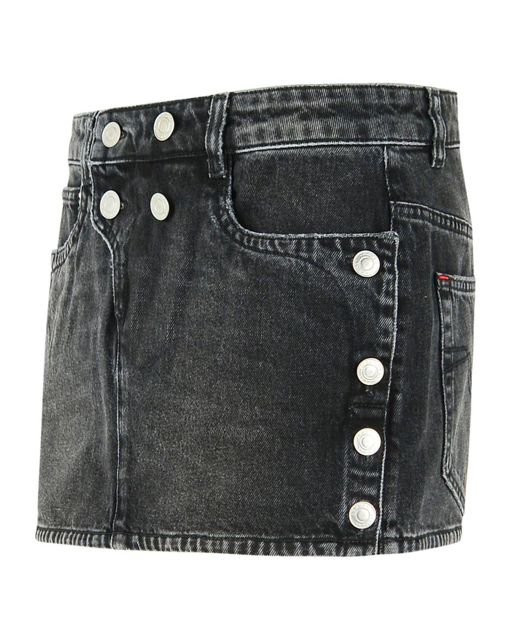 Isabel Marant Black Logo Patch Skirt