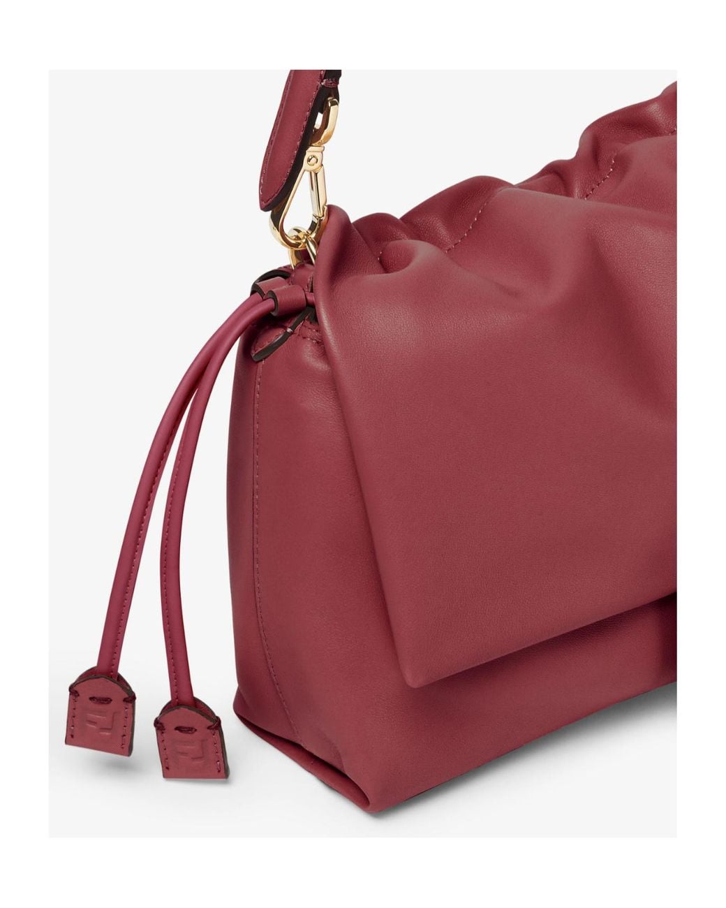 Fendi Red Mamma Baguette Medium Shoulder Bag
