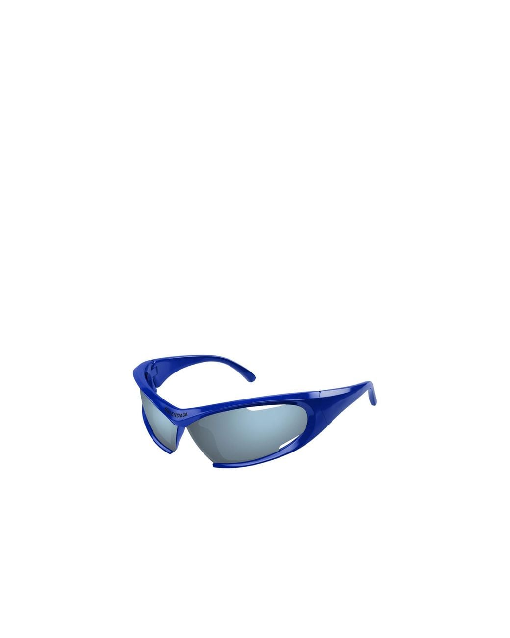 Balenciaga Blue Eyewear Geometric Frame Sunglasses for men