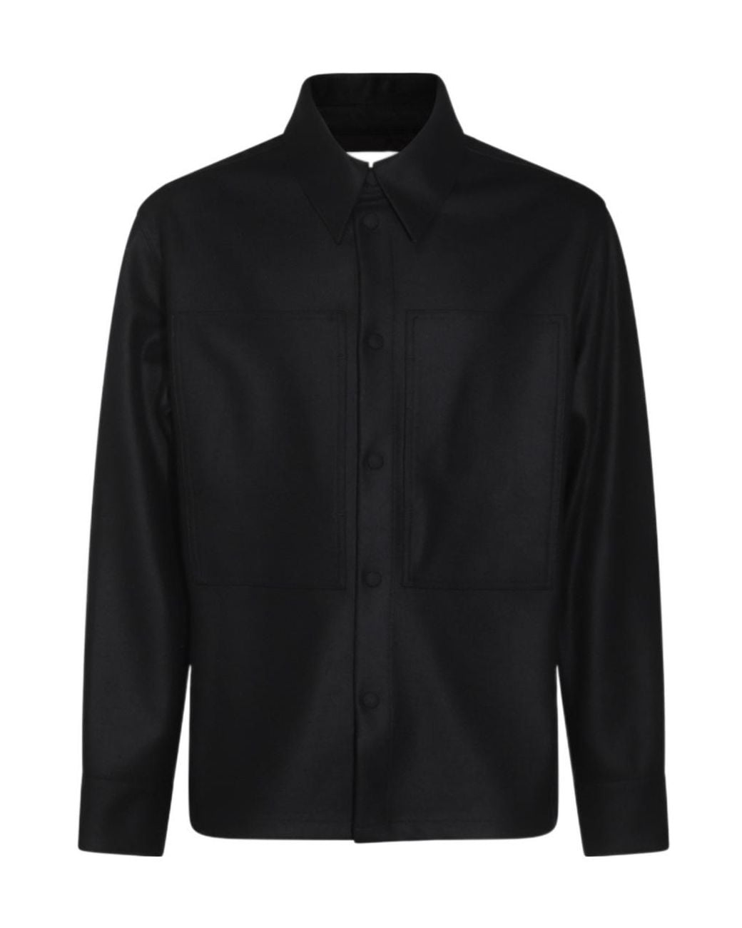 Jil Sander Black Buttoned Shirt for men
