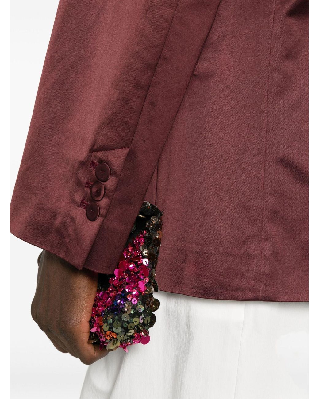Forte_forte Red Long-Sleeve Blazer