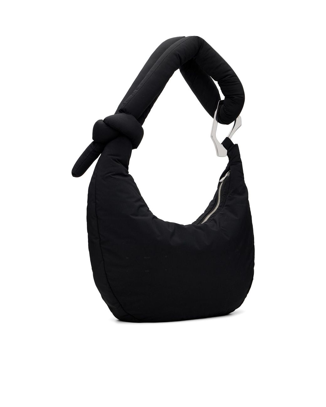 HELIOT EMIL Black Attache Zipper Shoulder Bag for men
