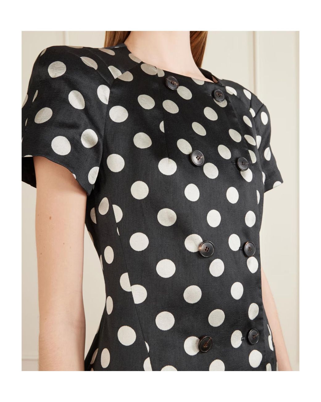 Dries Van Noten Black Bonny Polka Dot Jacquard Jacket